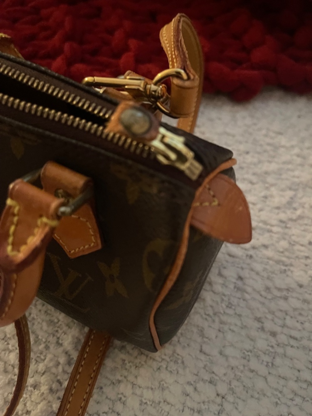 Louis Vuitton Nano Bag with Strap - Picture 10 of 16